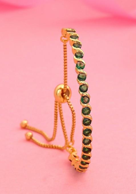 Gold Studded Gold Plated Bangles And Bracelets