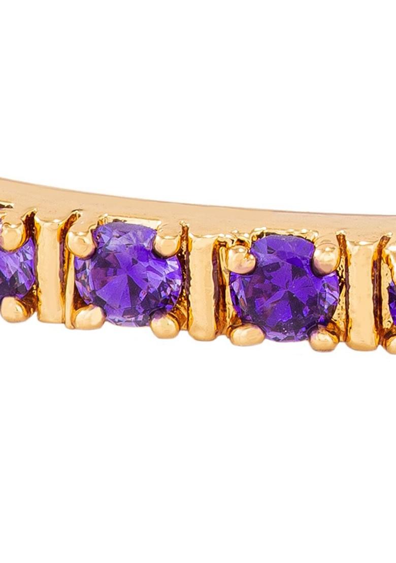 Blue Studded Gold Plated Bangles And Bracelets