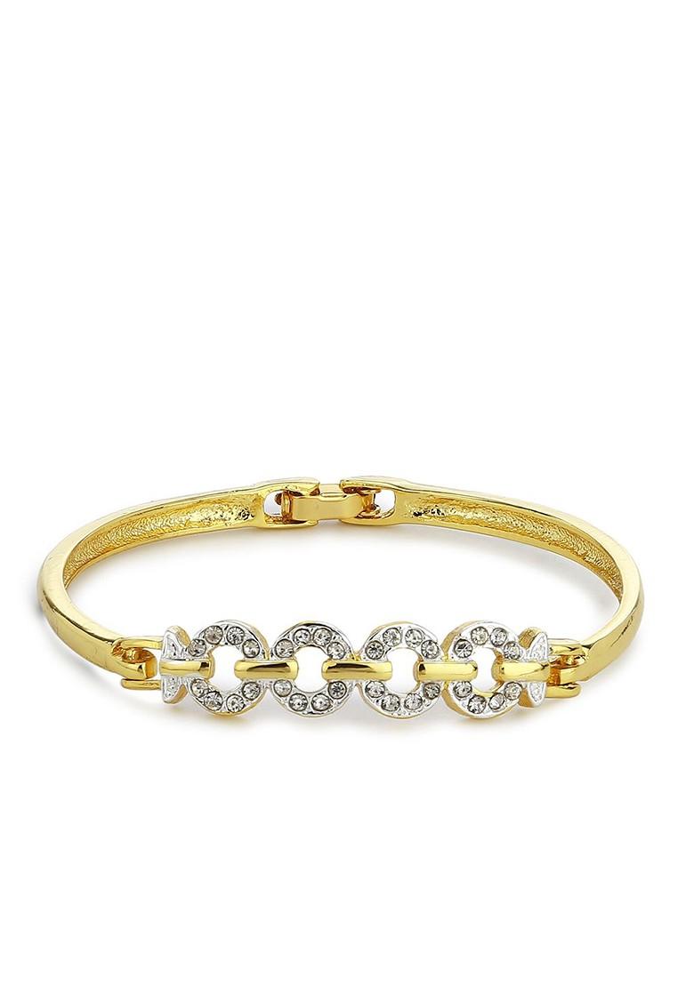 Gold Studded Gold Plated Bangles And Bracelets