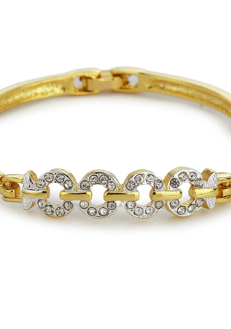 Gold Studded Gold Plated Bangles And Bracelets