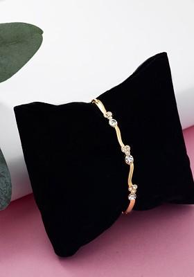 Gold Studded Gold Plated Bangles And Bracelets