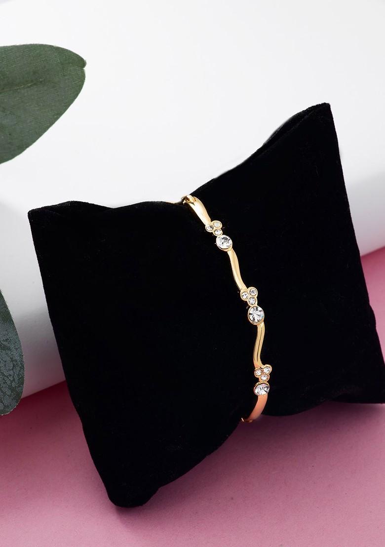 Gold Studded Gold Plated Bangles And Bracelets