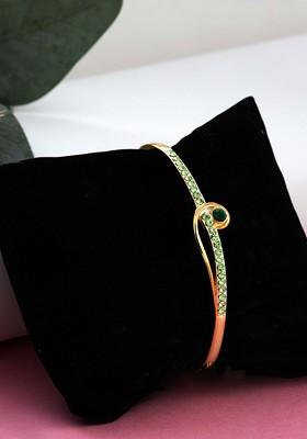 Gold Studded Gold Plated Bangles And Bracelets
