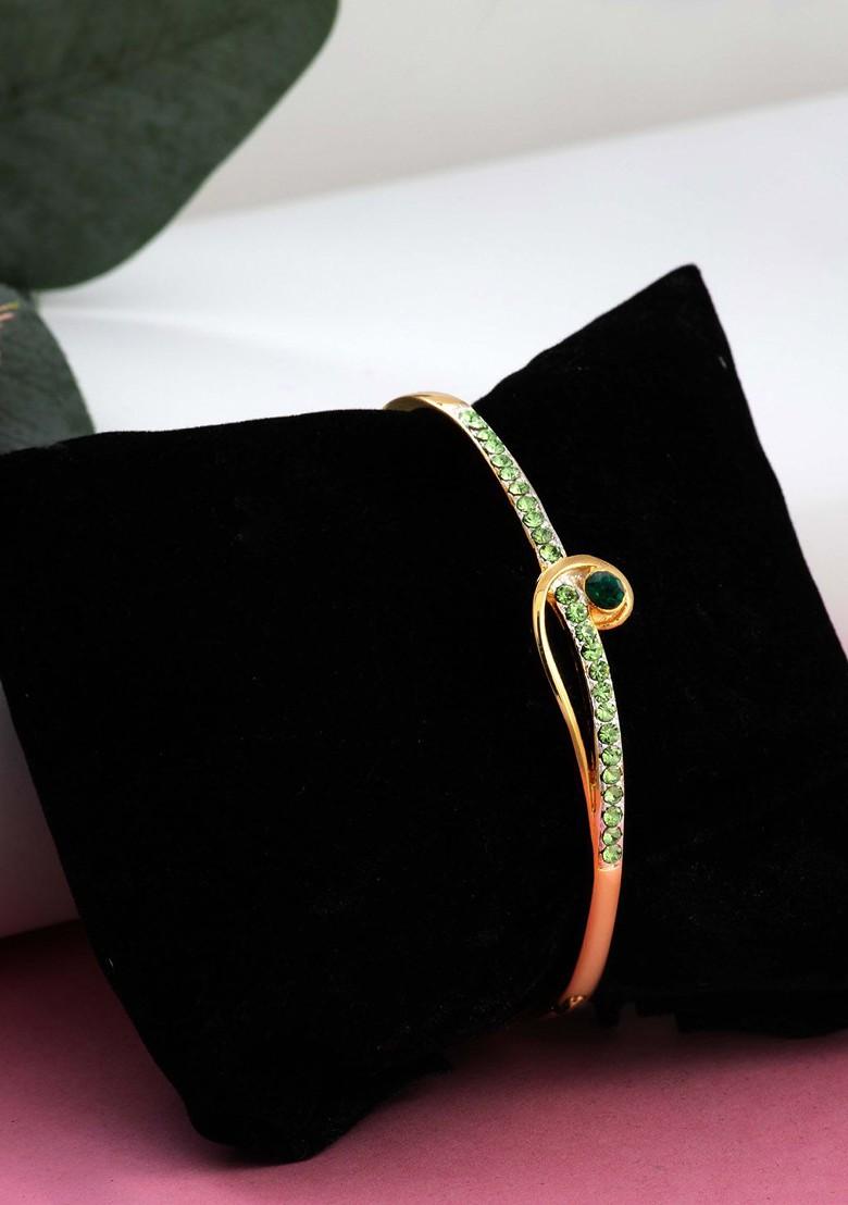 Gold Studded Gold Plated Bangles And Bracelets