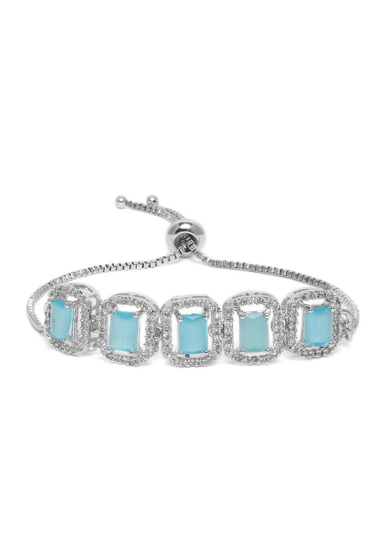 Silver Solid Rhodium Plated Bangles And Bracelets