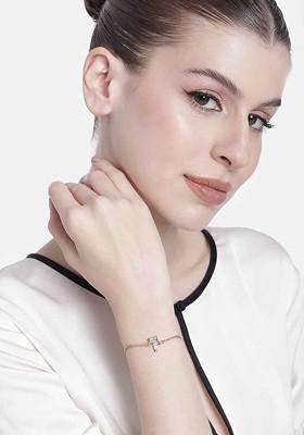 Rose Gold Crystals Gold Plated Bangles And Bracelets