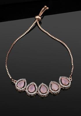 Rose Gold Solid Gold Plated Bangles And Bracelets