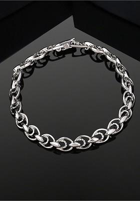 Silver Solid Rhodium Plated Bangles And Bracelets