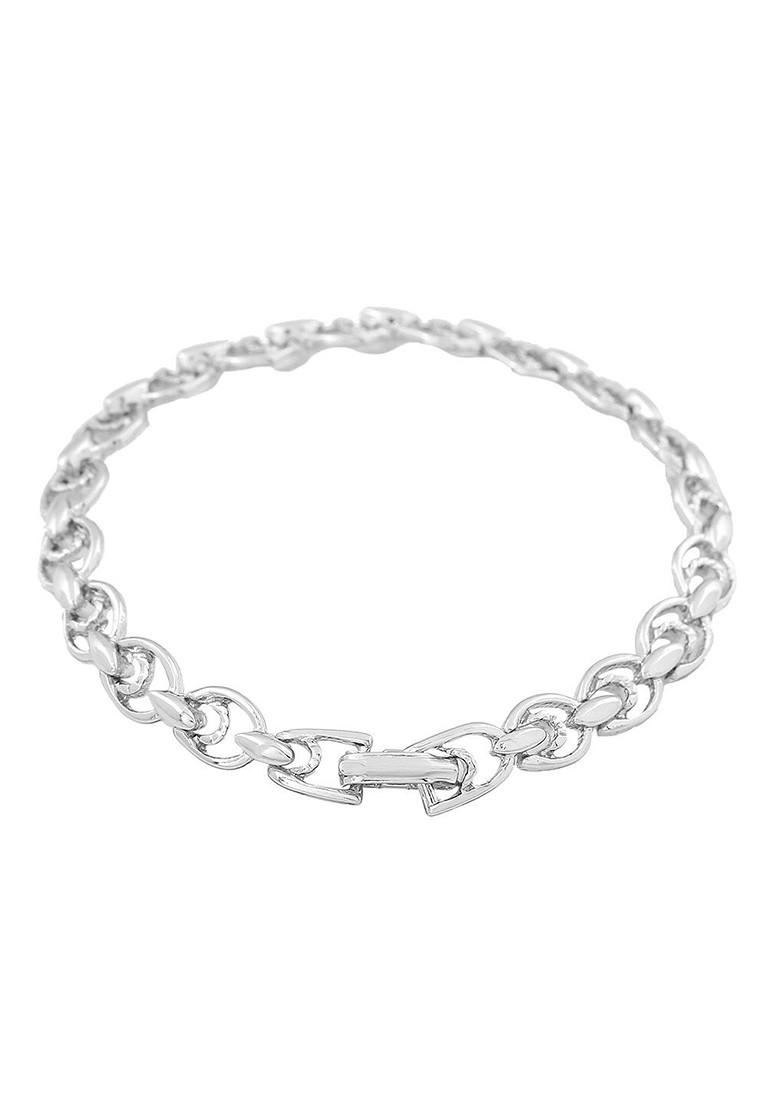 Silver Solid Rhodium Plated Bangles And Bracelets