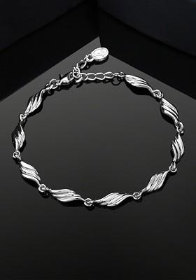 Silver Solid Rhodium Plated Bangles And Bracelets