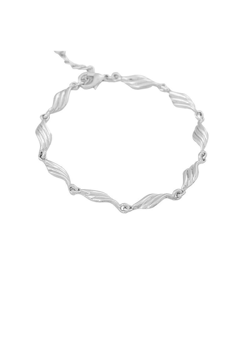 Silver Solid Rhodium Plated Bangles And Bracelets