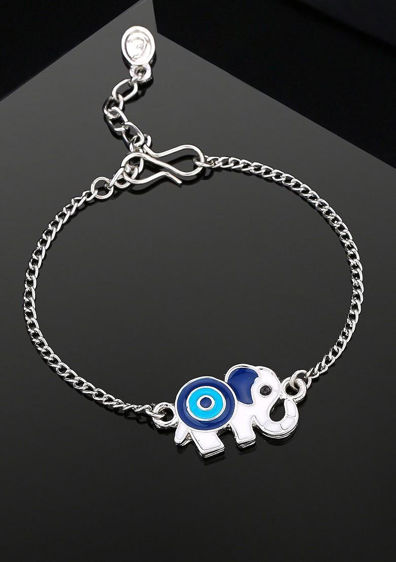 Silver Solid Rhodium Plated Bangles And Bracelets