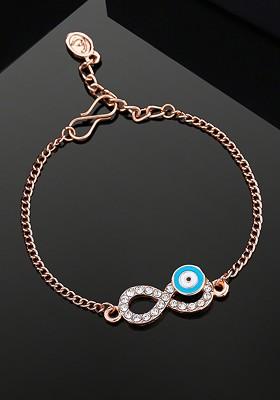 Rose Gold Crystals Gold Plated Bangles And Bracelets