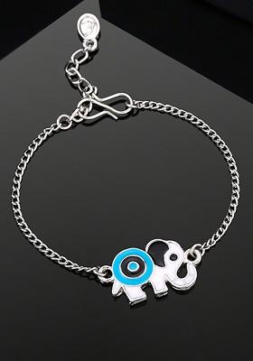 Silver Solid Rhodium Plated Bangles And Bracelets