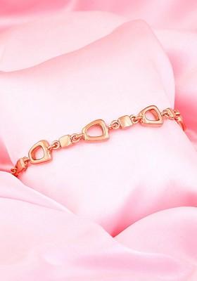 Rose Gold Solid Gold Plated Bangles And Bracelets