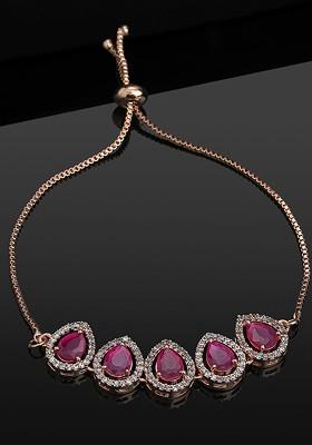 Rose Gold Solid Gold Plated Bangles And Bracelets