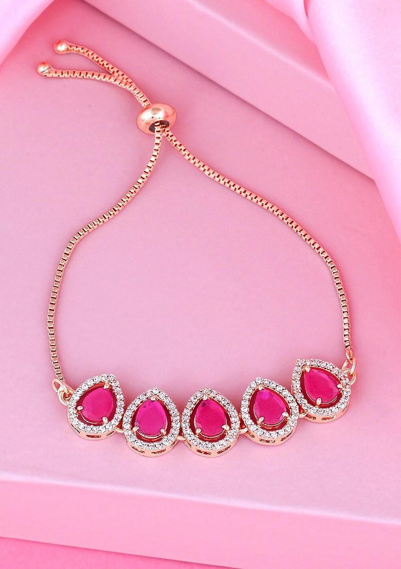 Rose Gold Solid Gold Plated Bangles And Bracelets