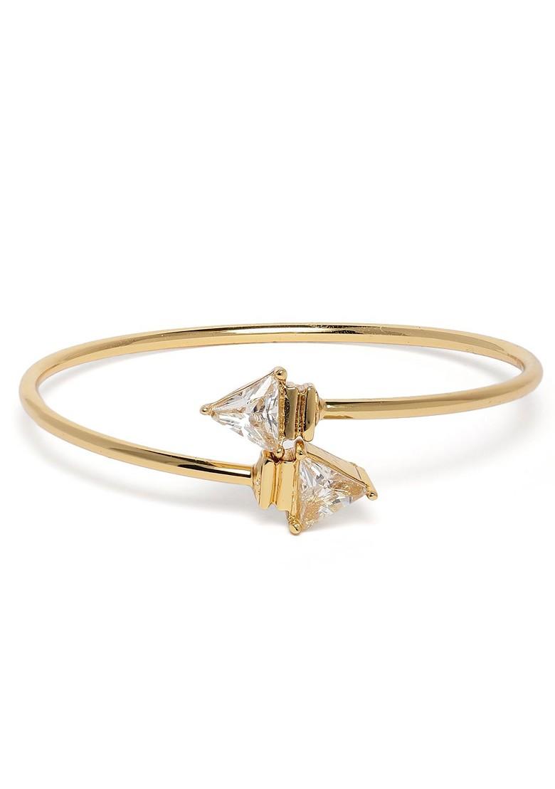 Gold Crystals Gold Plated Bangles And Bracelets