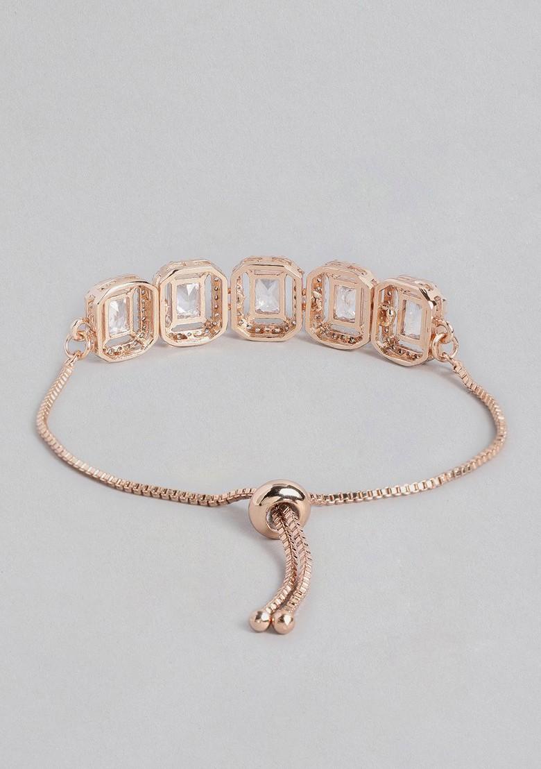 Rose Gold Solid Gold Plated Bangles And Bracelets