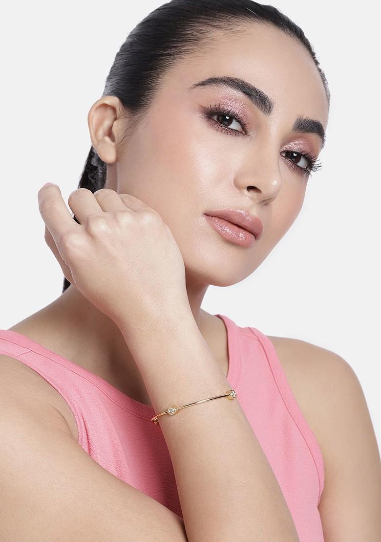Gold Studded Gold Plated Bangles And Bracelets