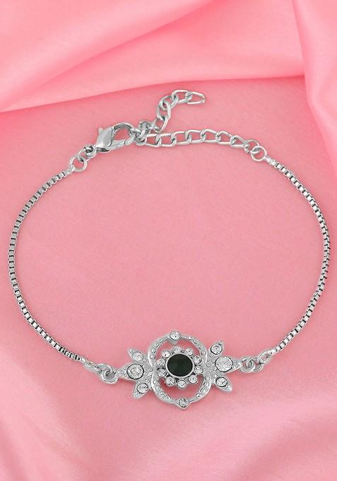 Black Crystals Jewellery Bracelets