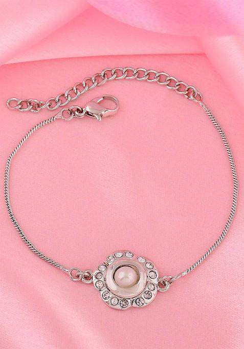 White Crystals Jewellery Bracelets