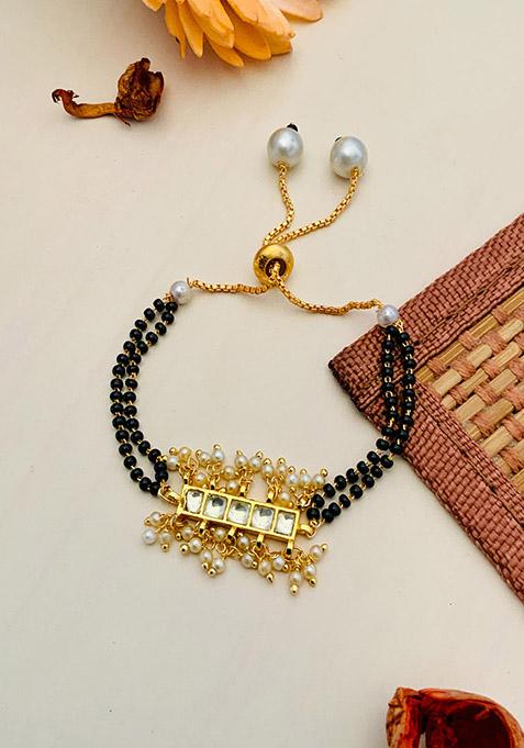 Gold Plated Cubic Zircon American Diamond Mangalsutra