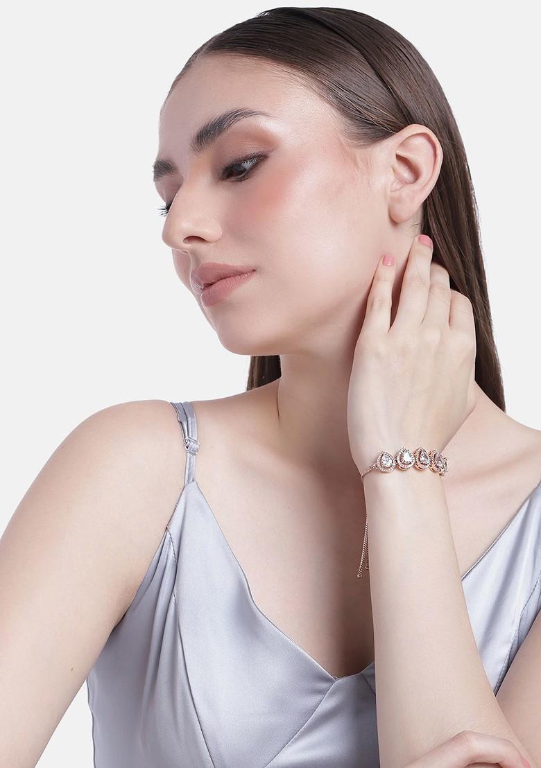 Rose Gold Solid Gold Plated Bangles And Bracelets