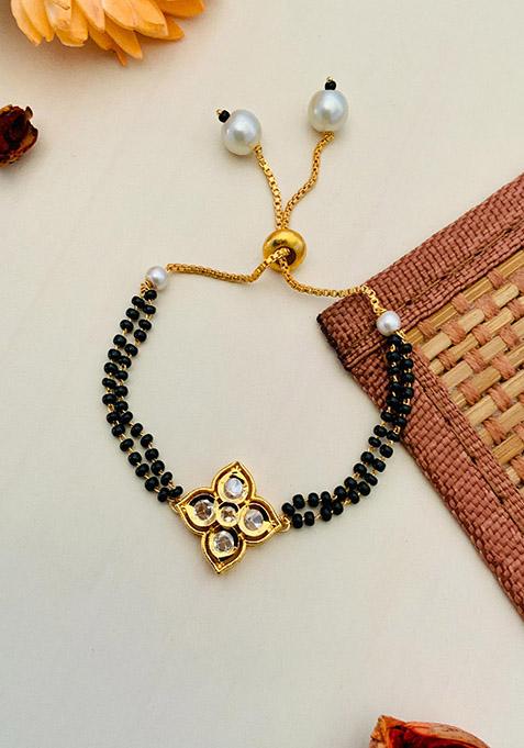 Gold Plated Cubic Zircon American Diamond Mangalsutra