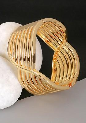 Gold Plain Gold Plated Bracelet