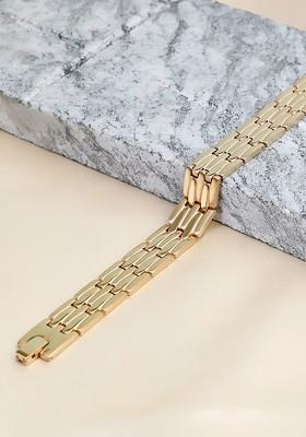 Gold Plain Gold Plated Bracelet For Men