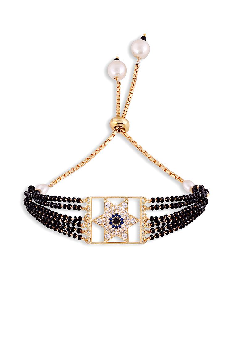 Gold Plated Cubic Zircon American Diamond Mangalsutra