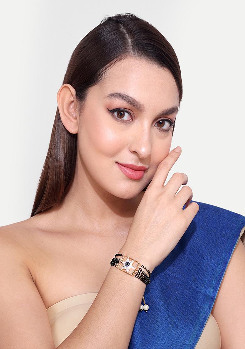 Gold Plated Cubic Zircon American Diamond Mangalsutra