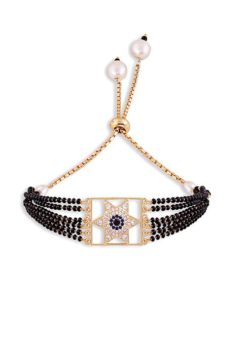 Gold Plated Cubic Zircon American Diamond Mangalsutra