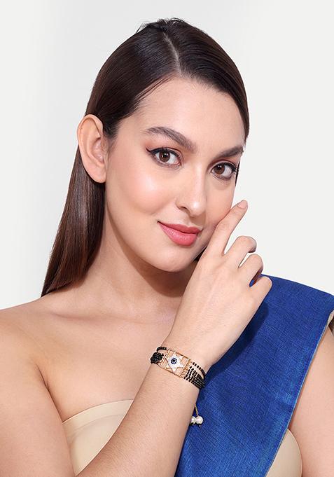 Gold Plated Cubic Zircon American Diamond Mangalsutra