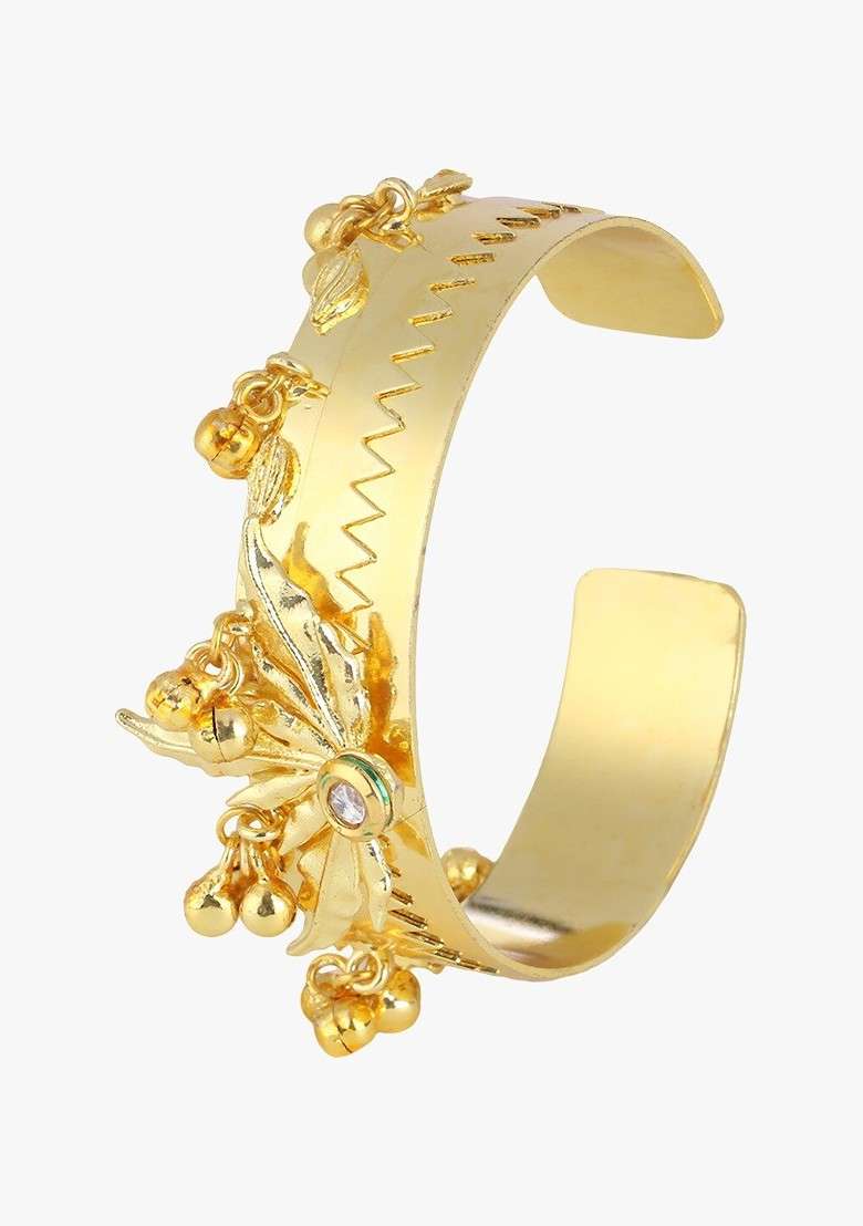 Gold Handcrafted Gold Plated Bracelet - Indya