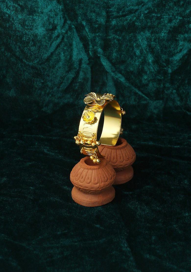 Gold Pearl Beaded Gold Plated Bracelet