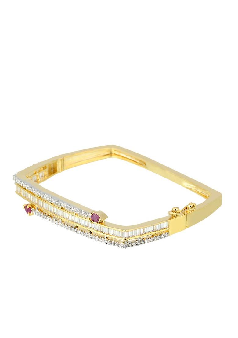 Gold Plain Gold Plated Bracelet