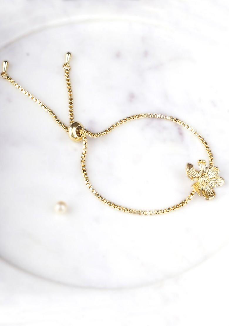 Gold Plain Gold Plated Bracelet