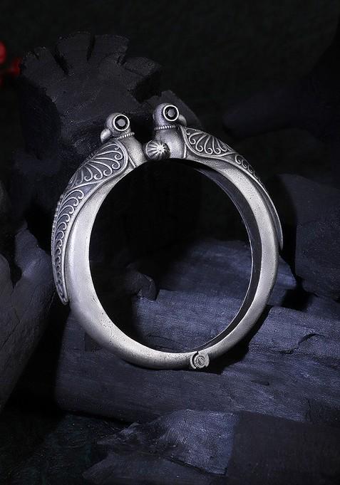 Silver Plain Silver Plated  Bangle