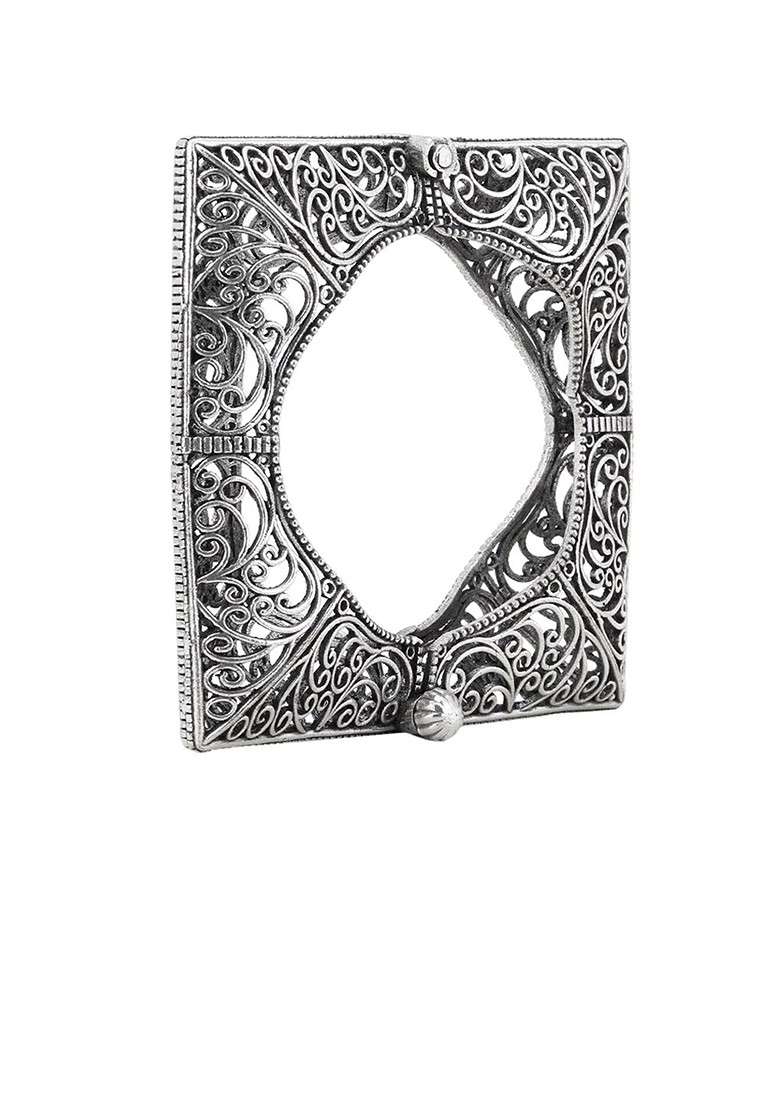 Silver Handcrafted Silver Plated  Bangle - Indya
