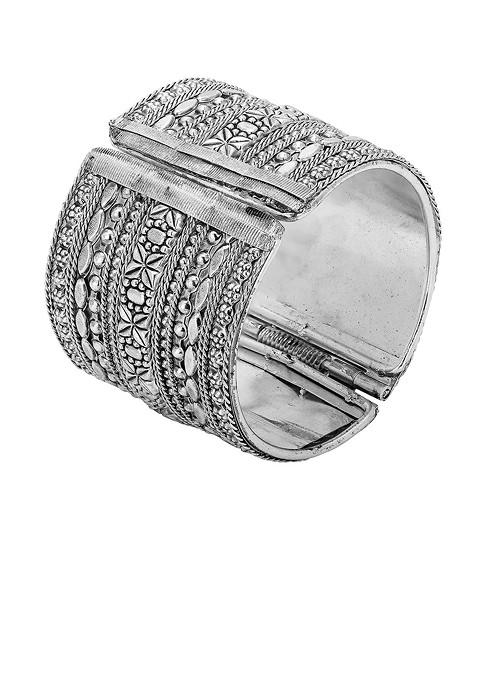 Silver Plain Silver Plated  Bangle