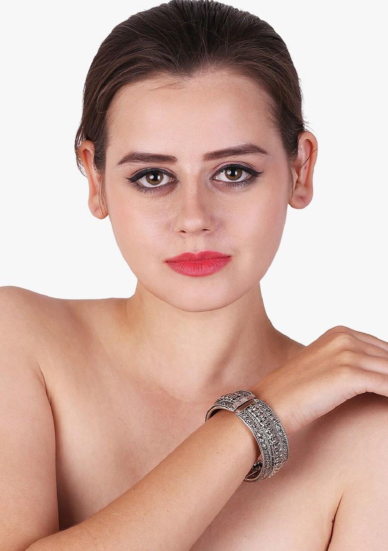 Silver Plain Silver Plated  Bracelet