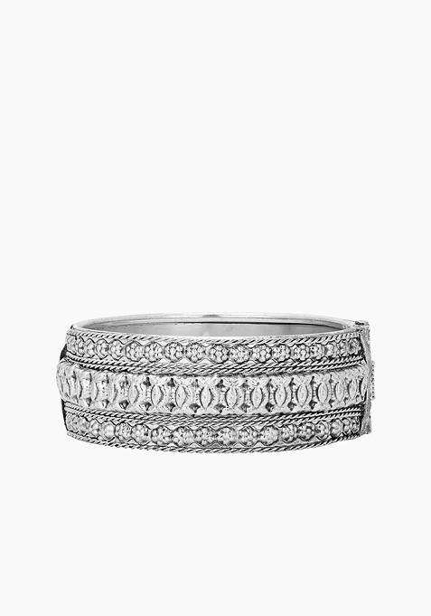 Silver Plain Silver Plated  Bracelet