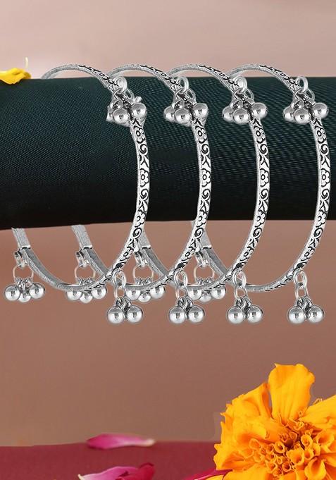 Silver Handcrafted Silver Plated  Bangle