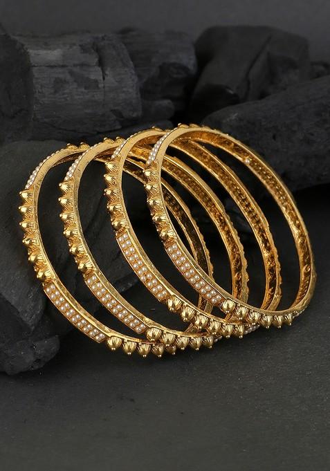 Gold Plain Gold Plated Bangle
