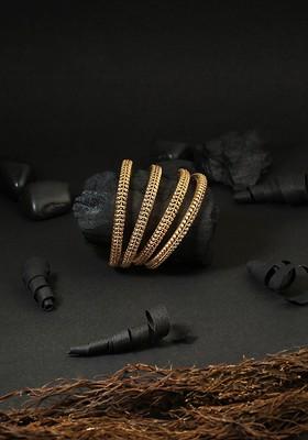 Gold Plain Gold Plated Bangle