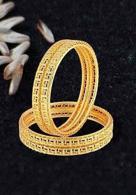 Gold Plain Gold Plated Bangle