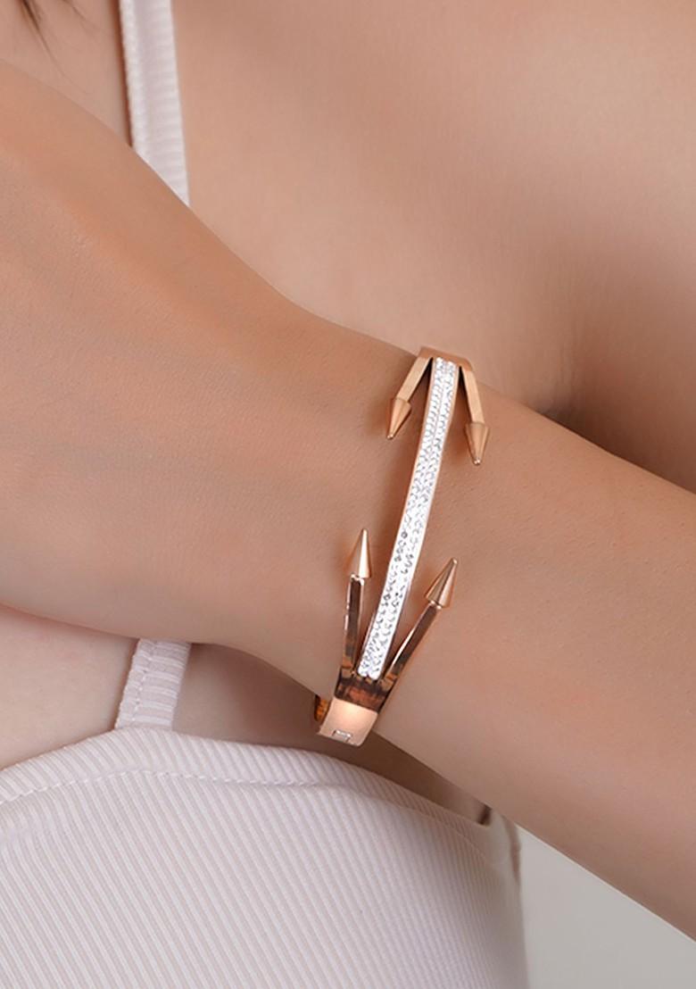 Rose Gold Plain Gold Plated Bracelet