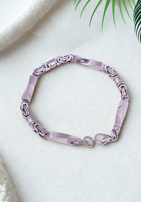 Silver Plain Silver Plated  Bracelet